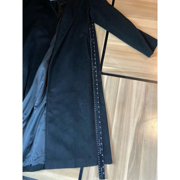 Black lightweight fleece trench coat new with tags - Picture 3 of 7